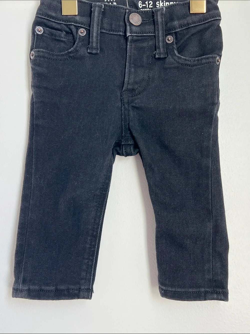 GAP | Baby Black Pull-On Skinny Denim Jeans Size 6-12 Months